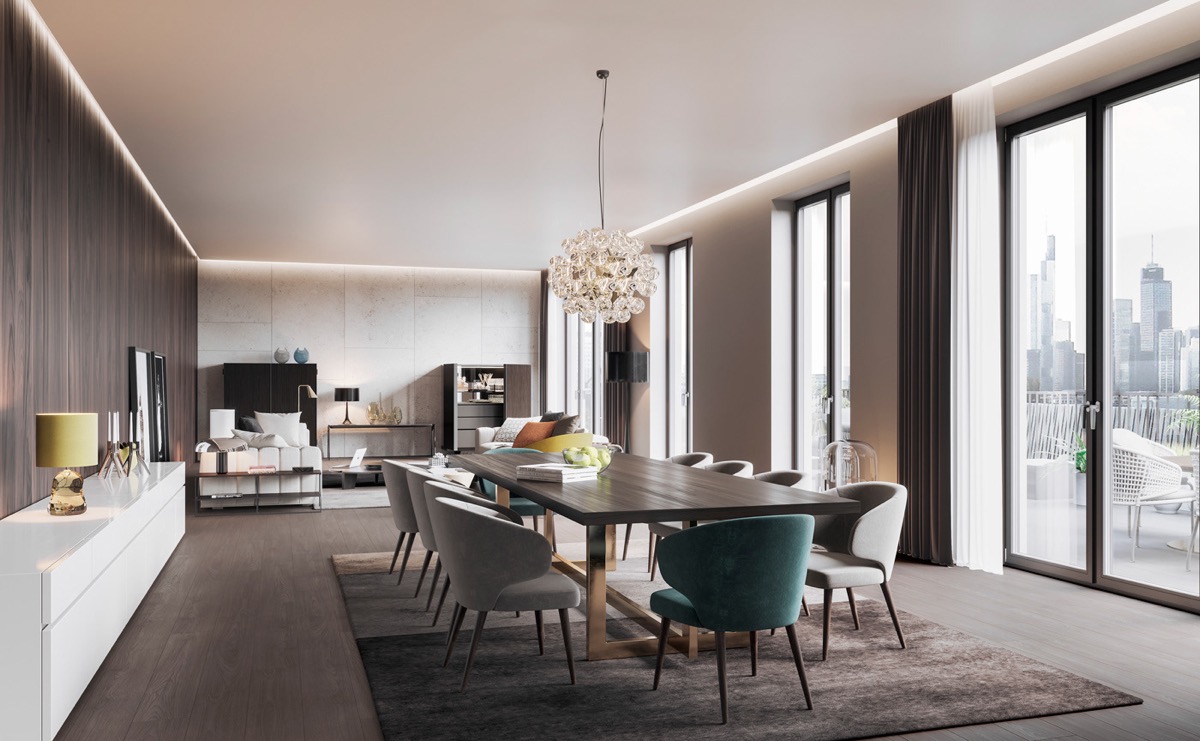 luxury living dining room