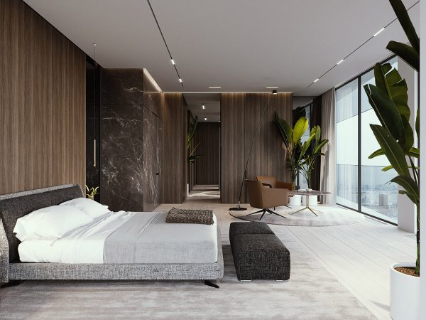 Luxury Modern Interior With Unified Wood Clad Decor