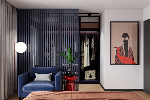 2 Cool Home Interiors With Art That Pops On Concrete