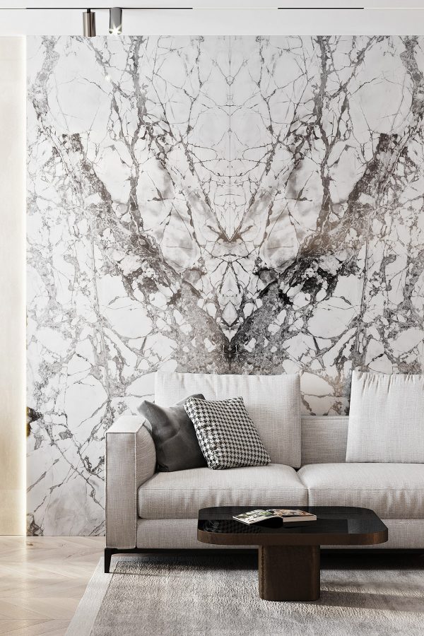 3 Luxe Home Interiors With White Marble & Gold Accents