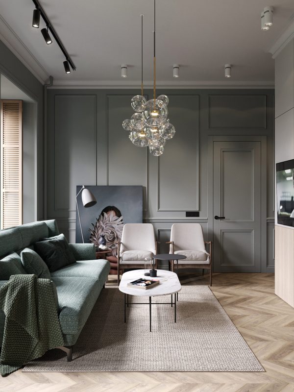 A Moody St.Petersburgh Apartment Interior Under 75 Square Meters (Includes Floor Plan)
