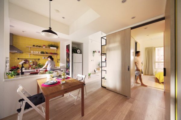 Gorgeous Colorful Remodels Of Two Taiwanese Houses Under 100 Square Meters