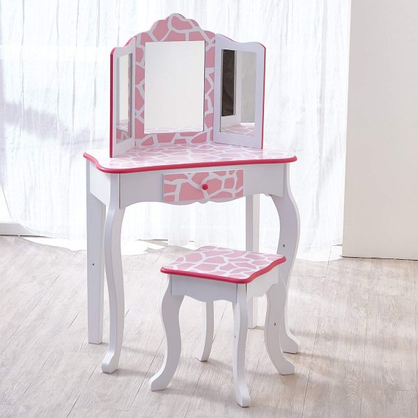 girls wooden vanity table