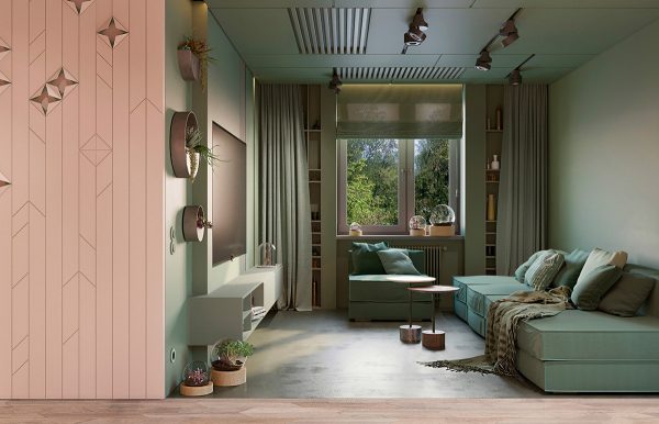Interior Design Using Pink And Green: 3 Examples To Help You Pull It Off