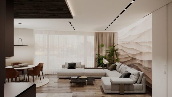 Classy Interior Designs With Slick Dark Accent Pieces