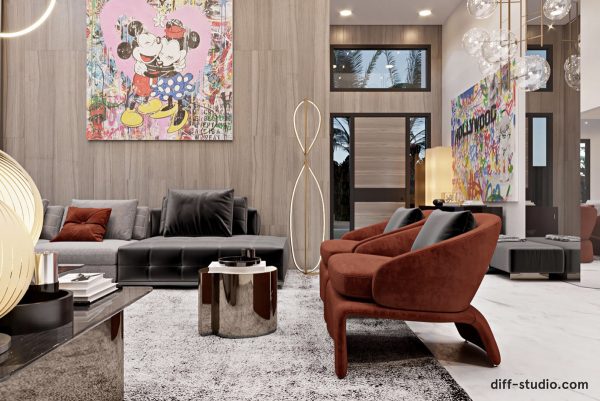 Luxury Modern Home Interior With A Sense Of Fun