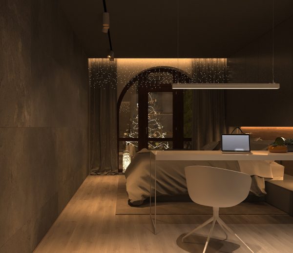 Warm Interior Design With A Soft Lighting Scheme