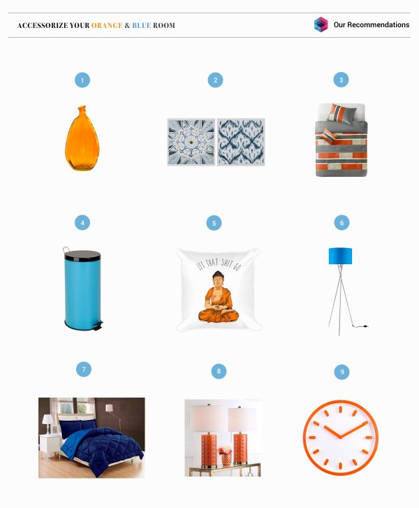 Interior Design Using Orange & Blue: Tips To Help You Decorate Using Complementary Colors