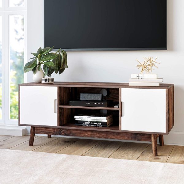 Modern Coffee TV Stand Table Small Wood End Monitor Living Room Furniture Black for sale online 