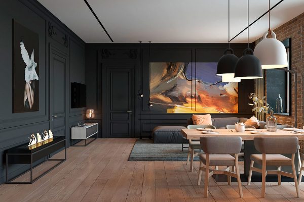An Eclectic Minimalist Apartment