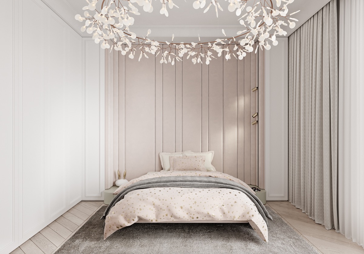 baby pink and grey room