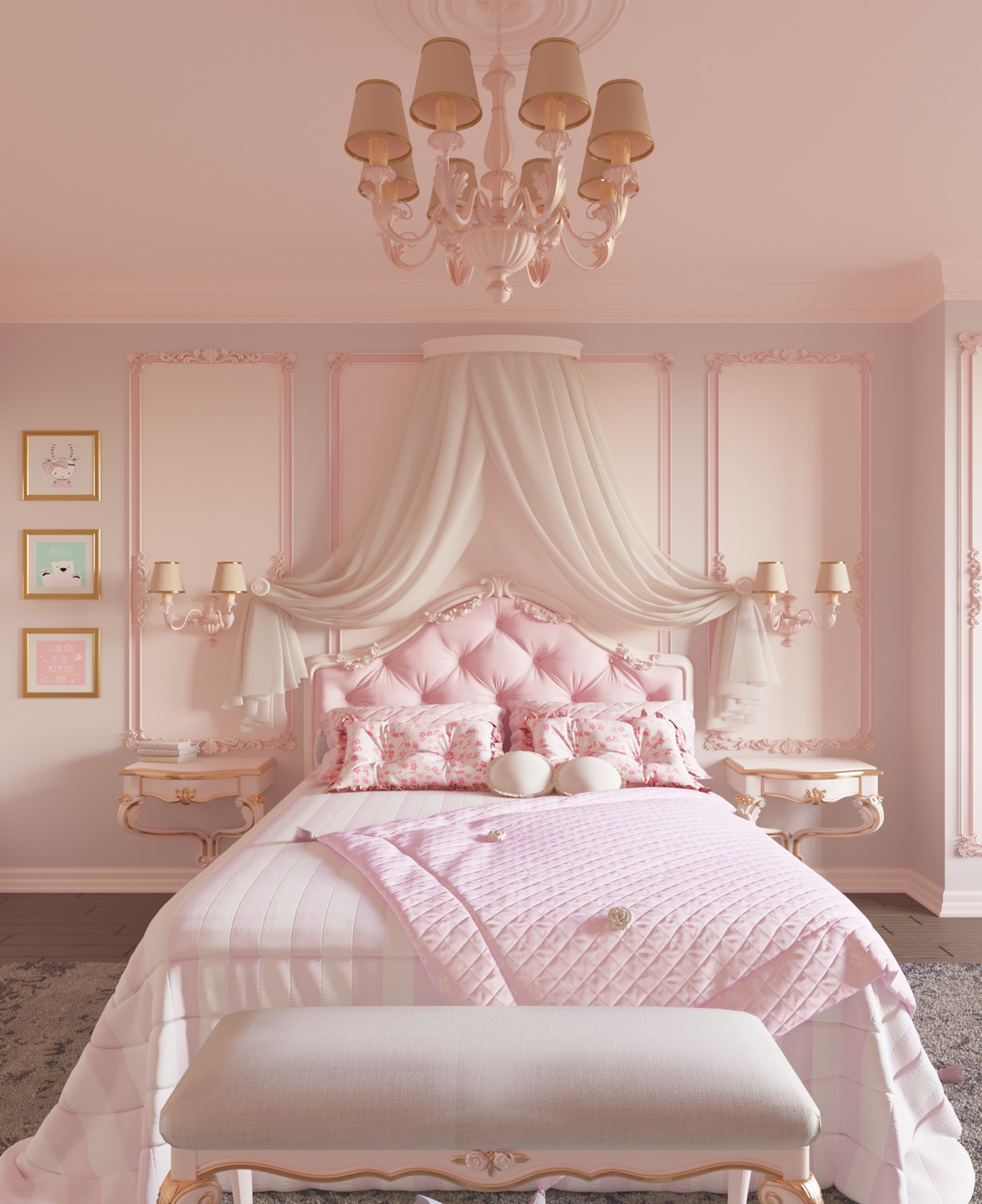 Pink Bedroom Decorating Ideas