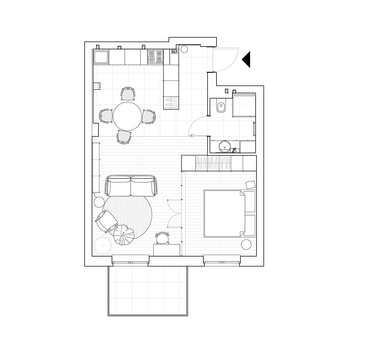 3 Small Space Apartment Interiors Under 50 Square Meters 540