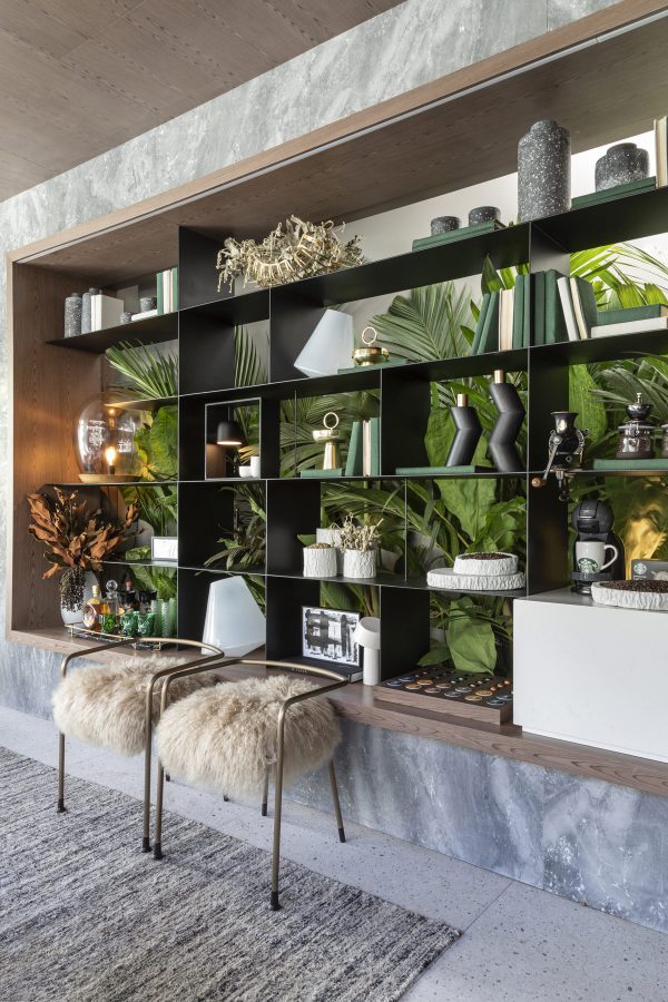 Small Open Plan Home With Jungle-Like Botanical Decor