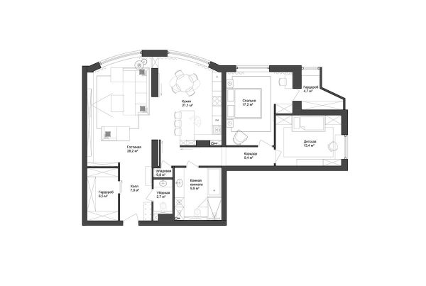 2 Apartments Under 120 Square Meters (1300 Square Feet) With Floor Plans