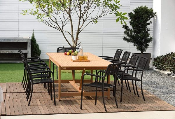 Gray Waterproof Garden Patio Picnic Furniture Rain Cover Rectangle Outdoor Table 
