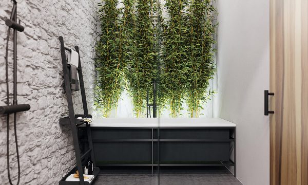 3 Sharp Grey Minimalist Interiors Enlivened With Plant Accents