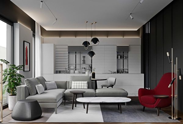 3 Red And Grey Modern Home Interiors In The Lap Of Luxury