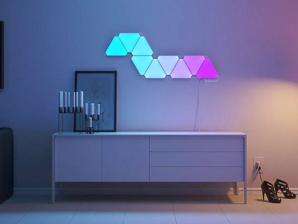 light triangles for wall