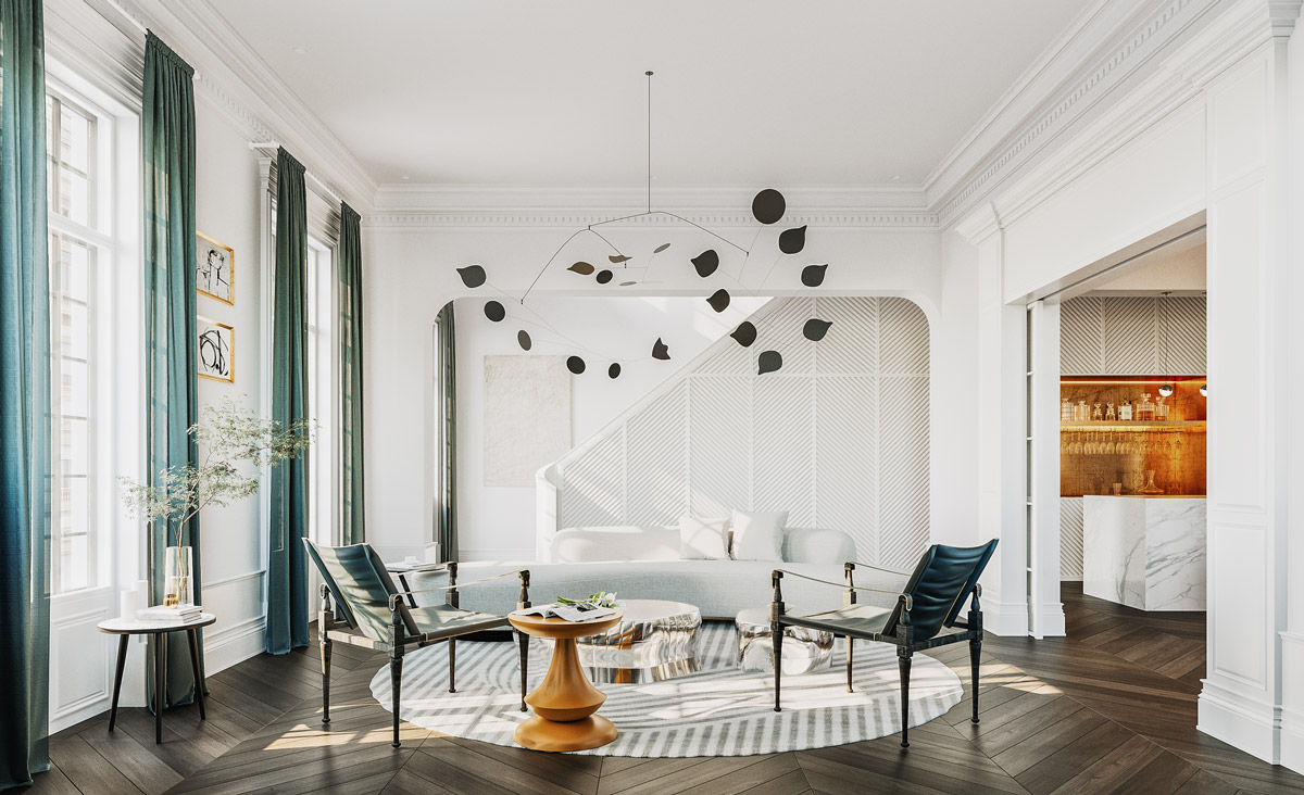 3 Ultra Modern Takes On Neoclassical Interior Inspiration