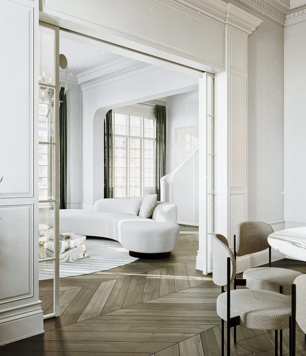 3 Ultra-Modern Takes on Neoclassical Interior Inspiration