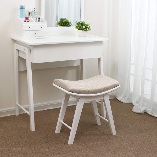 Details about   Bedroom Vanity Stool Seat Chair Bench Bathroom Dressing Makeup Furniture Decor 
