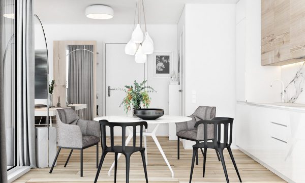 Modest Size Apartments That Make The Most Of White