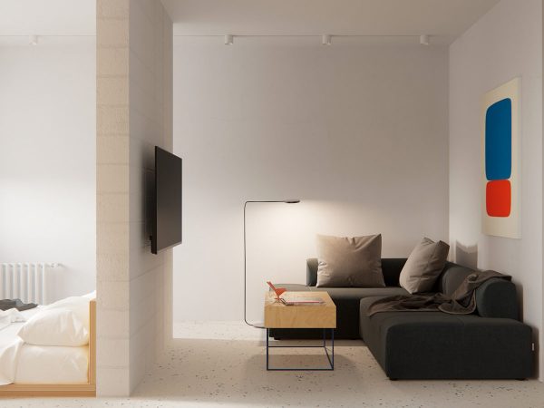 Modest Size Apartments That Make The Most Of White