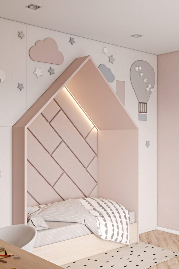 A Sophisticated Modern Family Home with Two Inspiring Kids Bedrooms
