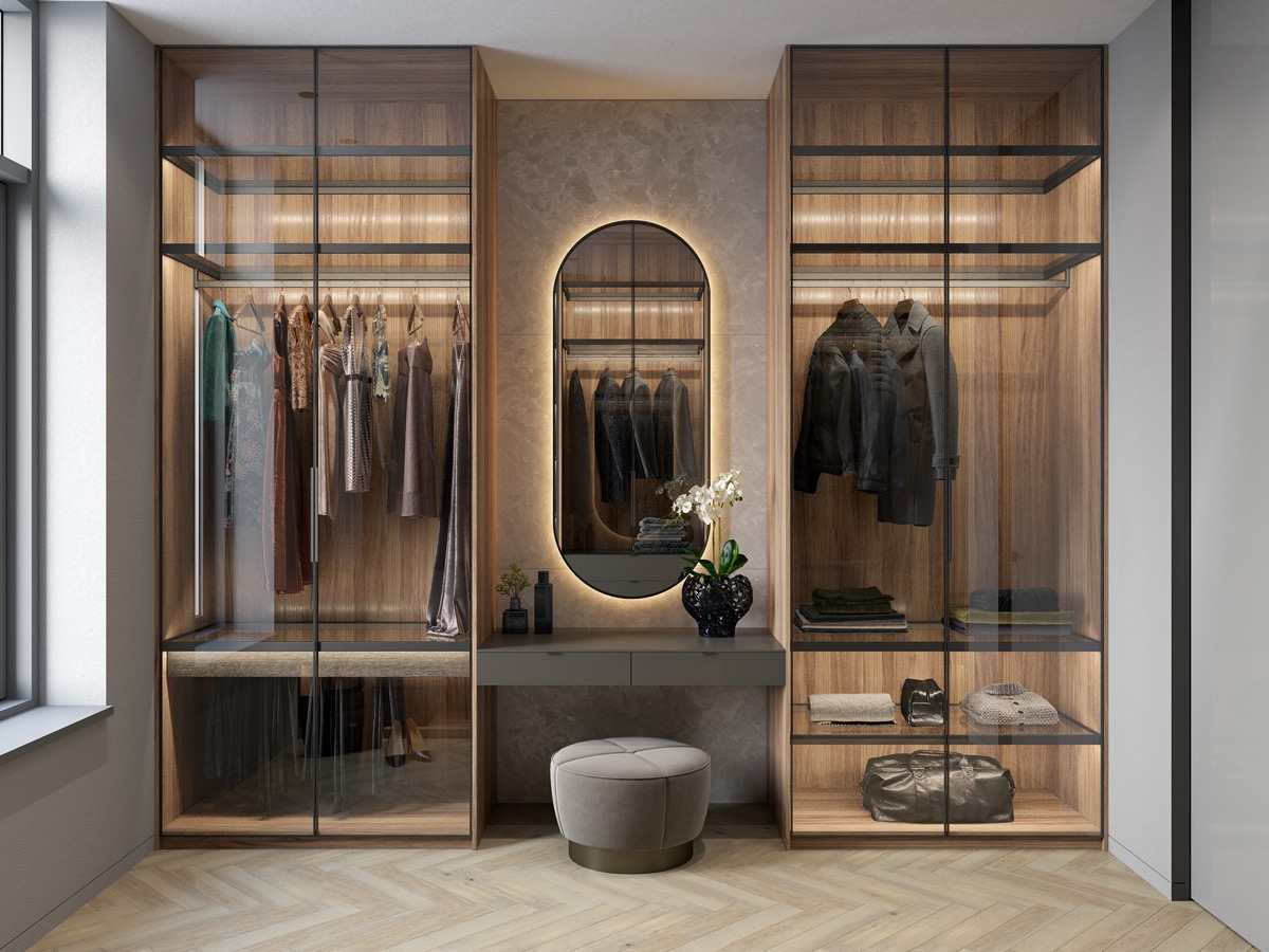 40 Walk In Wardrobes That Will Give You Deep Closet Envy,Minimalist Bedroom Design Simple