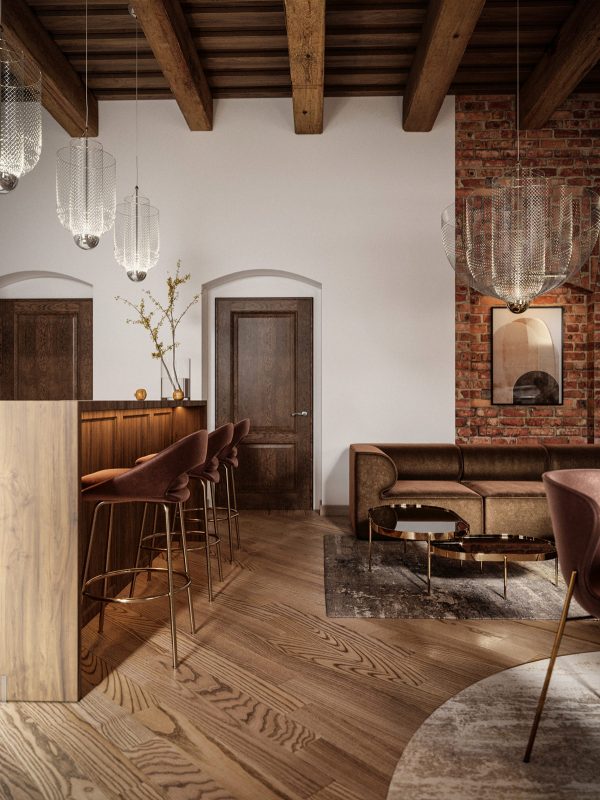 Cohesive Colour Themes, Archways And Exposed Wooden Beams