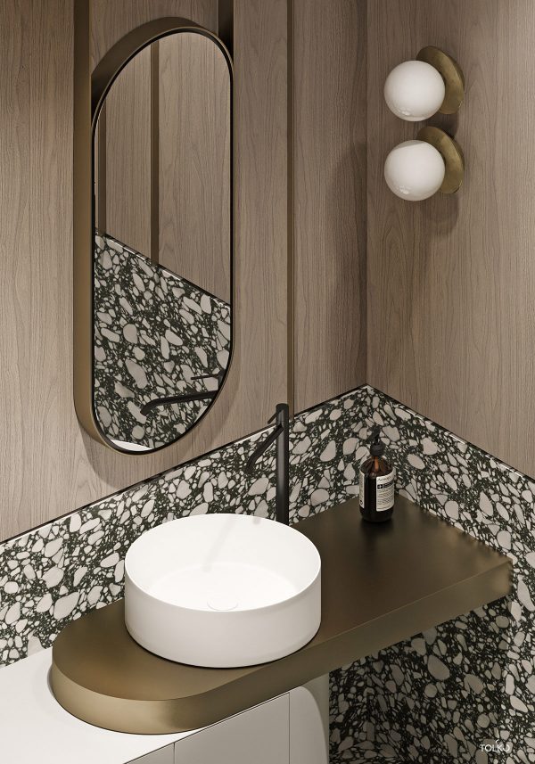 Marbled and Modern Interior Design In Moscow