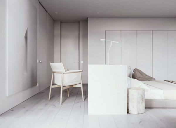 Minimalist Interiors In Soothing Shades Of Grey, Beige And White
