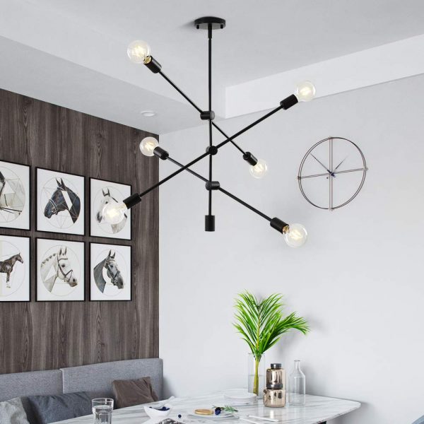 black dining room chandelier