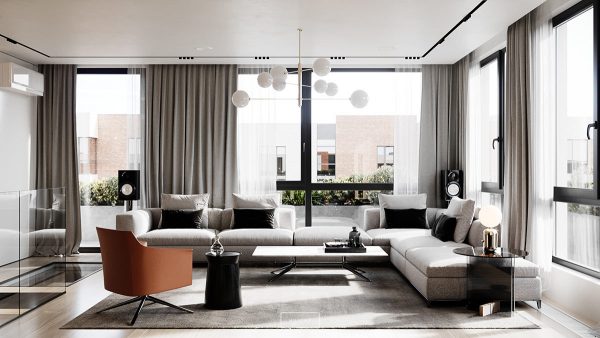 Elegance and Class Wrapped In Two Modern Interiors