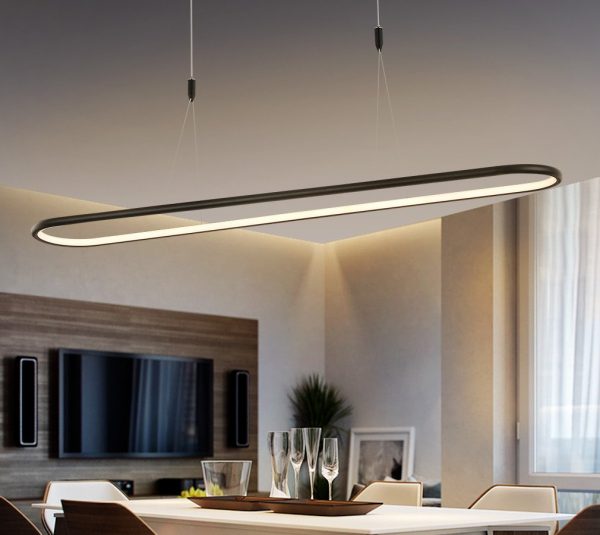 White Ceiling Lamp Kitchen Modern Chandelier Shop Office LED Pendant Lighting 