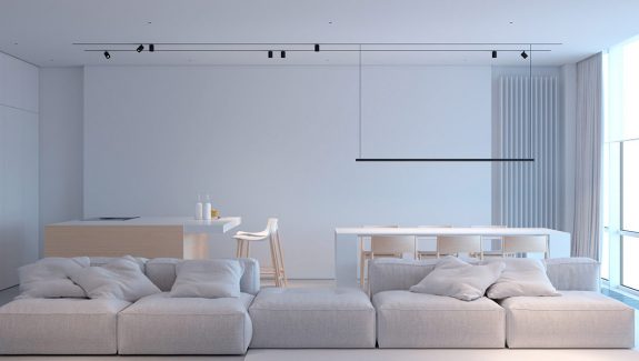 Refined White Minimalist Interiors