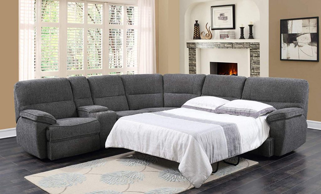 Sectional Sleeper Sofa With Recliners And Cupholders 1024x618 