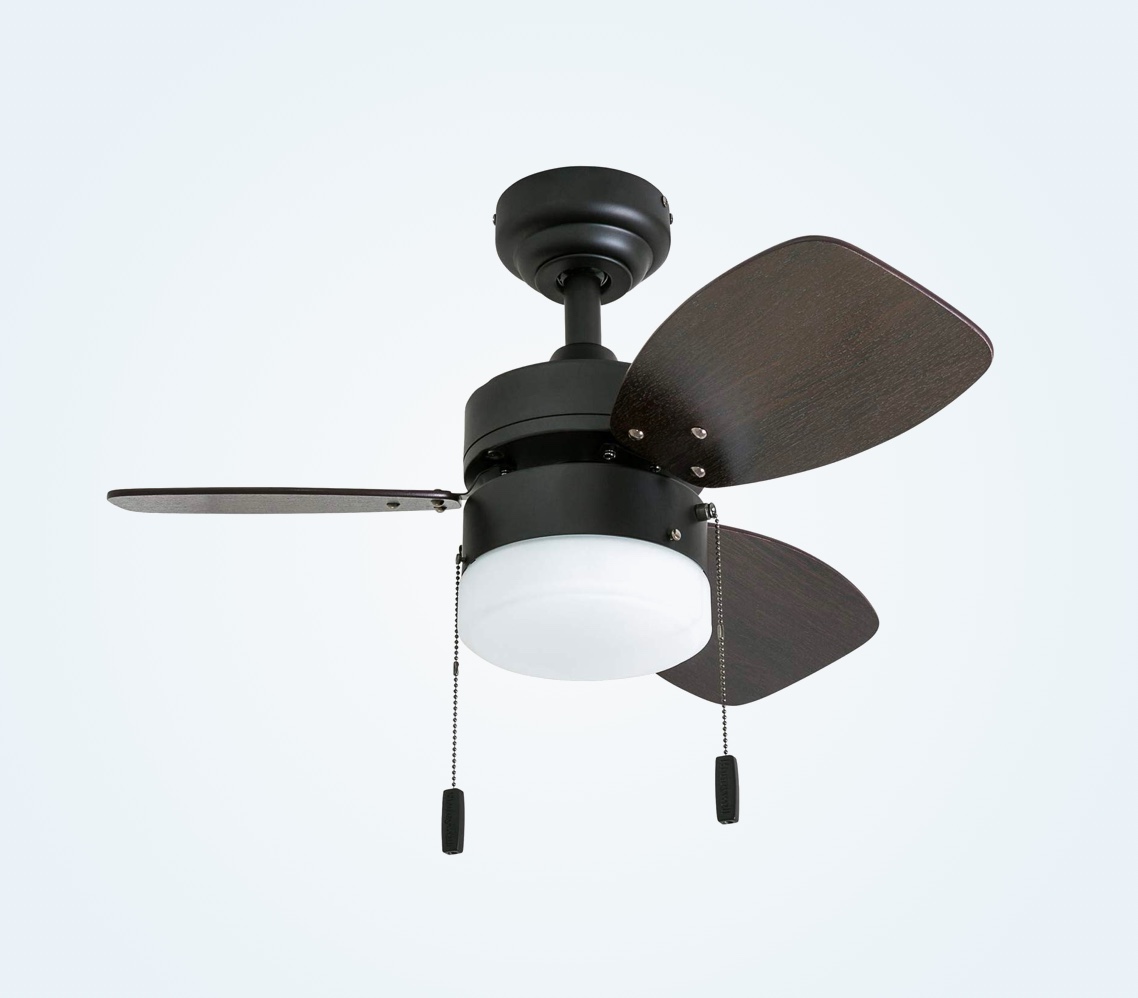 Terracotta Black n White Tower of Pisa Designer Ceiling fan Light Lamp PullChain 