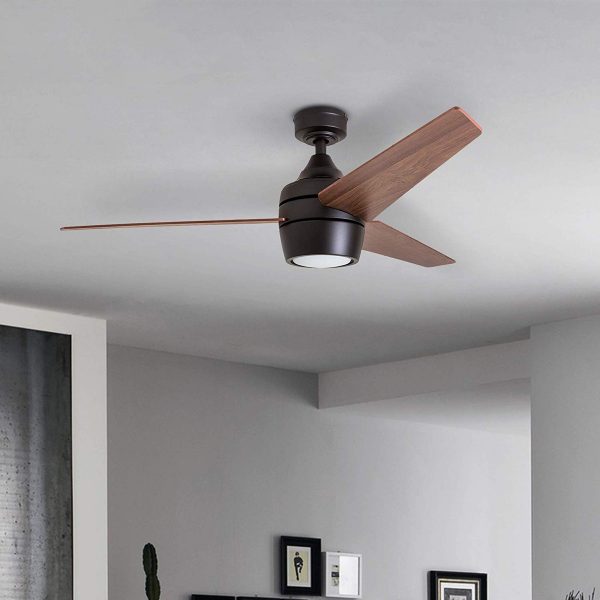 Ceiling fan adorned with lamp 82 cm various colours 