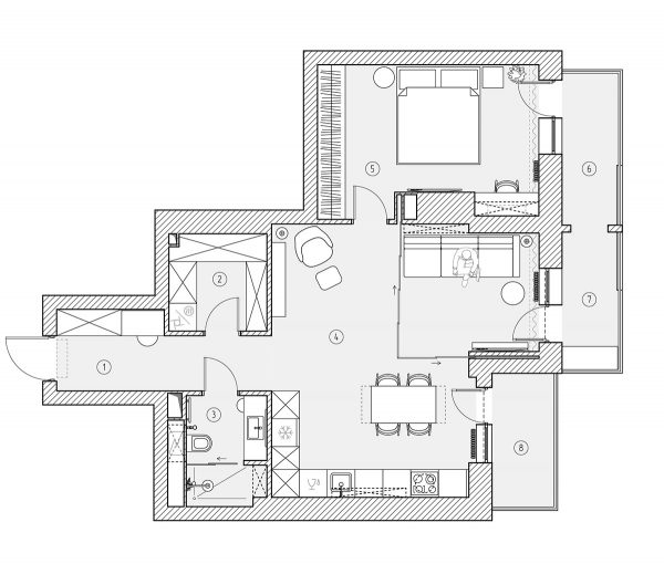 Styling Modern One Bed Apartments Under 80 Square Metres (With Floor Plans)