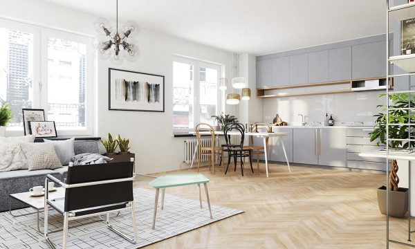 The Beauty And Simplicity Of The White-Wood-Grey-Green Color Palette