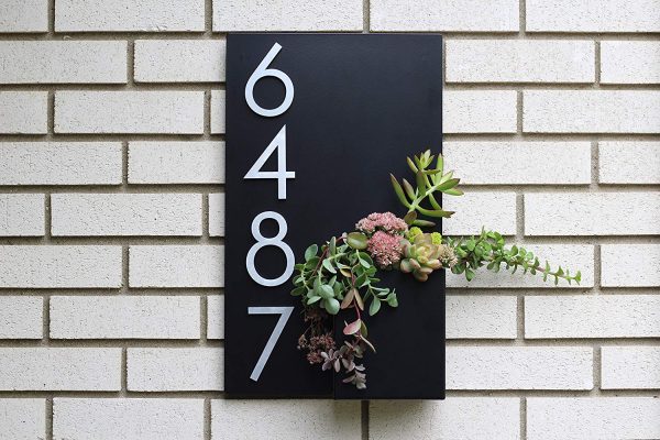 Bronze Mailbox Address Sign Number Plate Door Home House Garage Plaque 10*6cm 