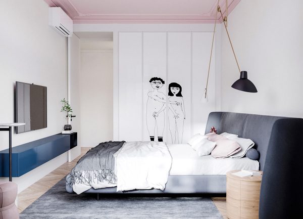 Quirky Family Home Interiors Under 85 Sqm With Pink Accent Decor
