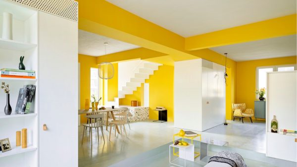 Fearless Yellow And White Home Decor With Terrazzo Touches