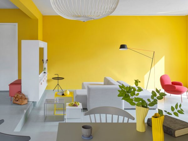 Fearless Yellow And White Home Decor With Terrazzo Touches