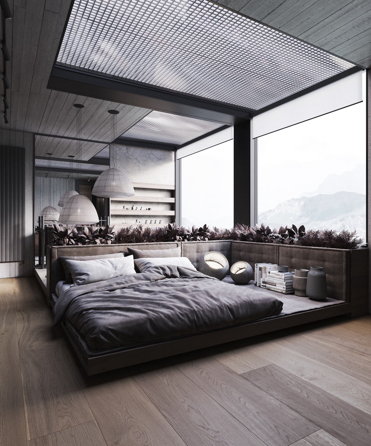 custom bed | Interior Design Ideas