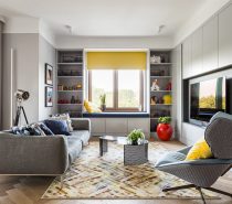 Creating Bounce With Blue and Yellow Accent Decor
