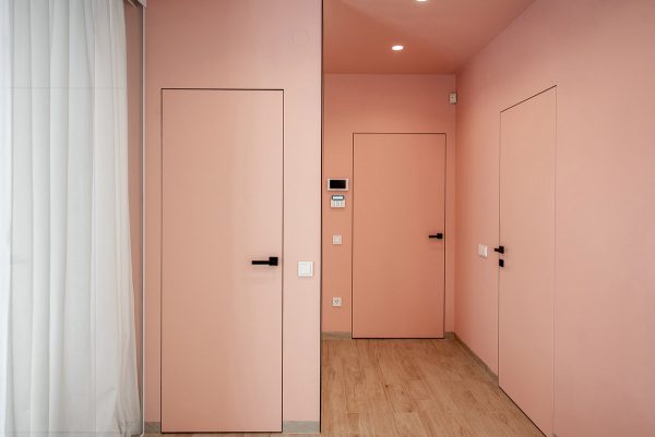 Pink And Grey Home Interiors With Cool Unique Design Features