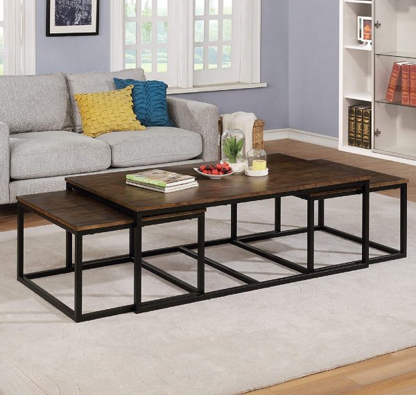 rectangle coffee table with storage
